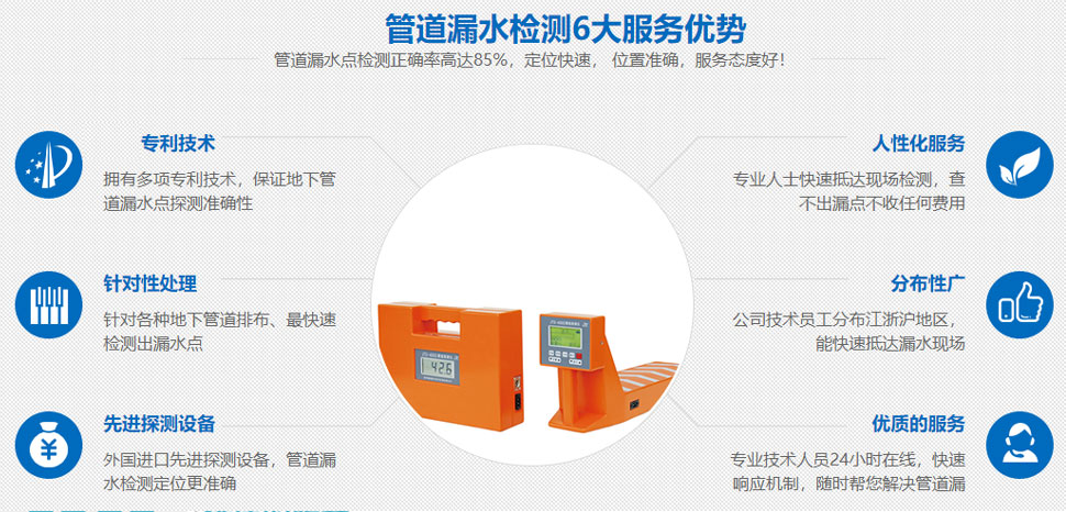 上海远尚水务科技是专业从事管道探漏,管道查漏,管道漏水检测,水平衡测试,管道定位,地下管道测绘,地下电缆定位的专业公司。